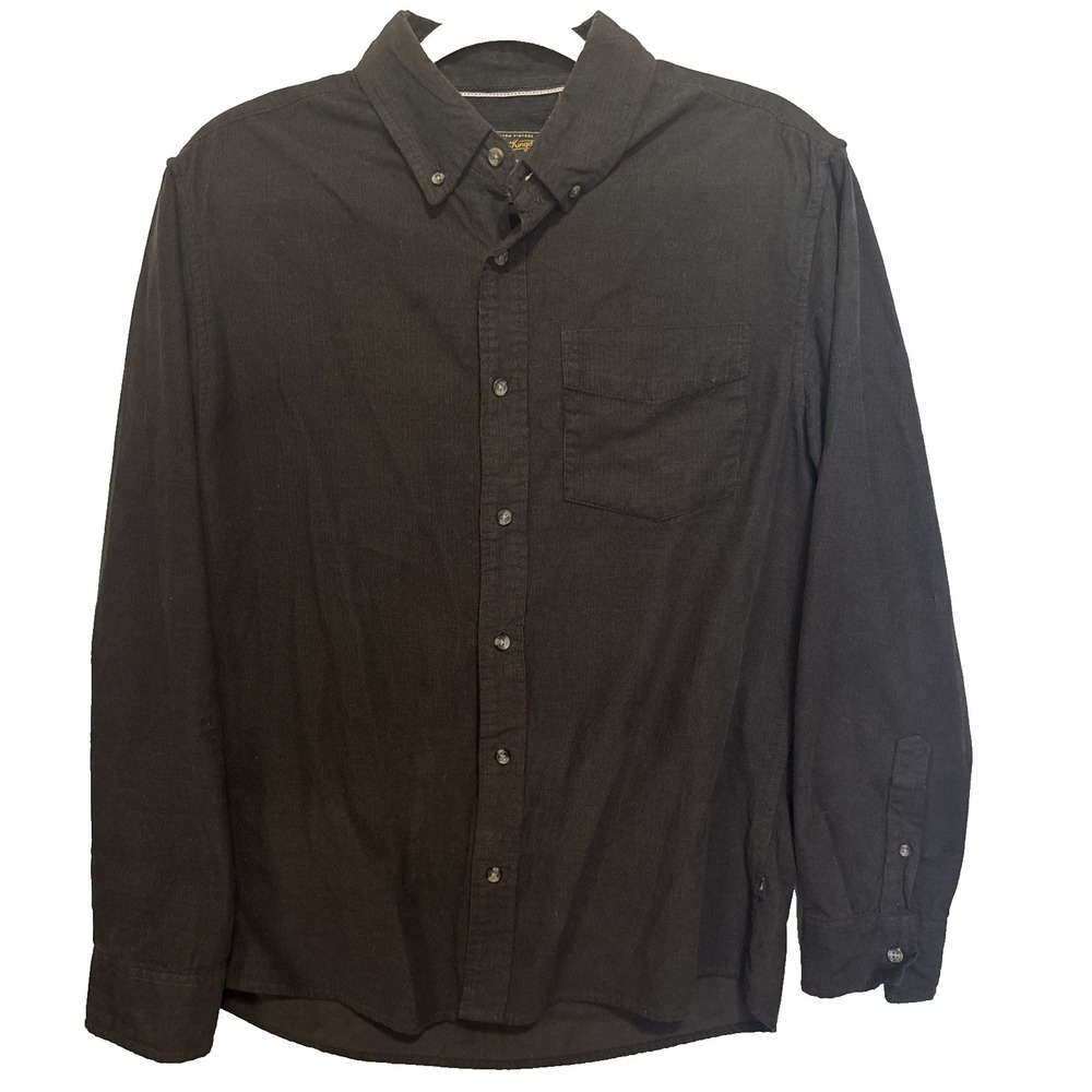 Sunrise‎ Kingdom Men's Shirt Medium Brown Corduroy Button Down Long Sleeve